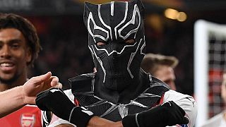 Aubameyang 'visits' Wakanda with Black Panther mask in Arsenal win