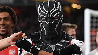 Aubameyang 'visits' Wakanda with Black Panther mask in Arsenal win