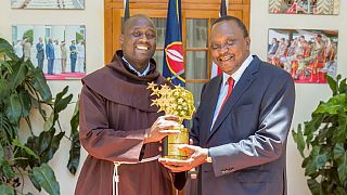 Grand welcome for acclaimed Kenyan teacher