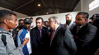 UN boss visits migrants detention centre in Libya