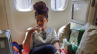 Eritrea's Tiffany Haddish boards Ethiopian on return to Asmara