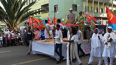 Eritrea Independence carnival: Parade, camels, Abiy-Afwerki mannequin