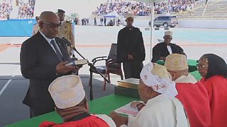 Comoros swears in president after controversial elections