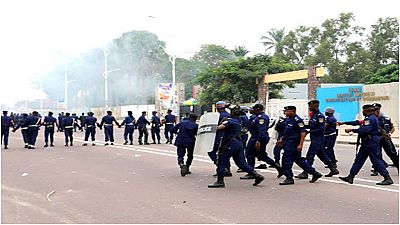 Manifestations interdites en RDC : heurts à Goma, police en force à Kinshasa