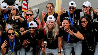 Victorious return for U.S team after Women's World Cup win
