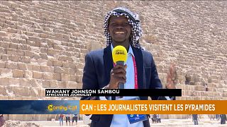 CAN 2019 : les journalistes visitent les pyramides en Egypte