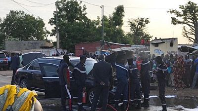 Sénégal : Macky Sall et IBK secourus d'un véhicule en feu