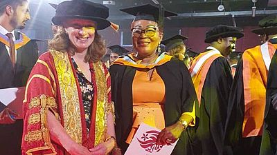 Ghana's ex-First Lady graduates from UK varsity