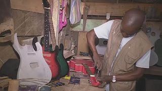 Congolese guitar manufacturer hopes for mass production