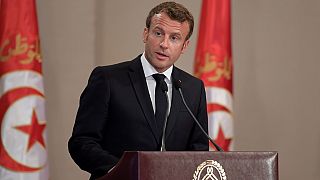 French President Macron extols late Tunisian President