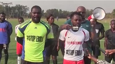 Ebola en RDC : des footballeurs s'engagent dans la prévention à Lubumbashi