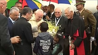 Pope Francis welcomed in Mauritius