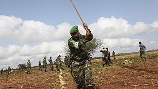 AMISOM soldiers making roads and helping farmers in Somalia