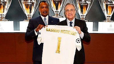 Espagne : le président Sassou Nguesso dans l'antre du Real Madrid