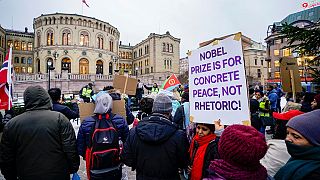 Eritrean protest hits Ethiopia PM in Stockholm: 'Nobel Prize ... not rhetoric!'