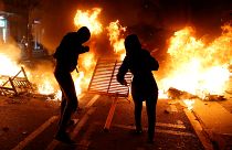 جانب من مظاهرات كتالونيا