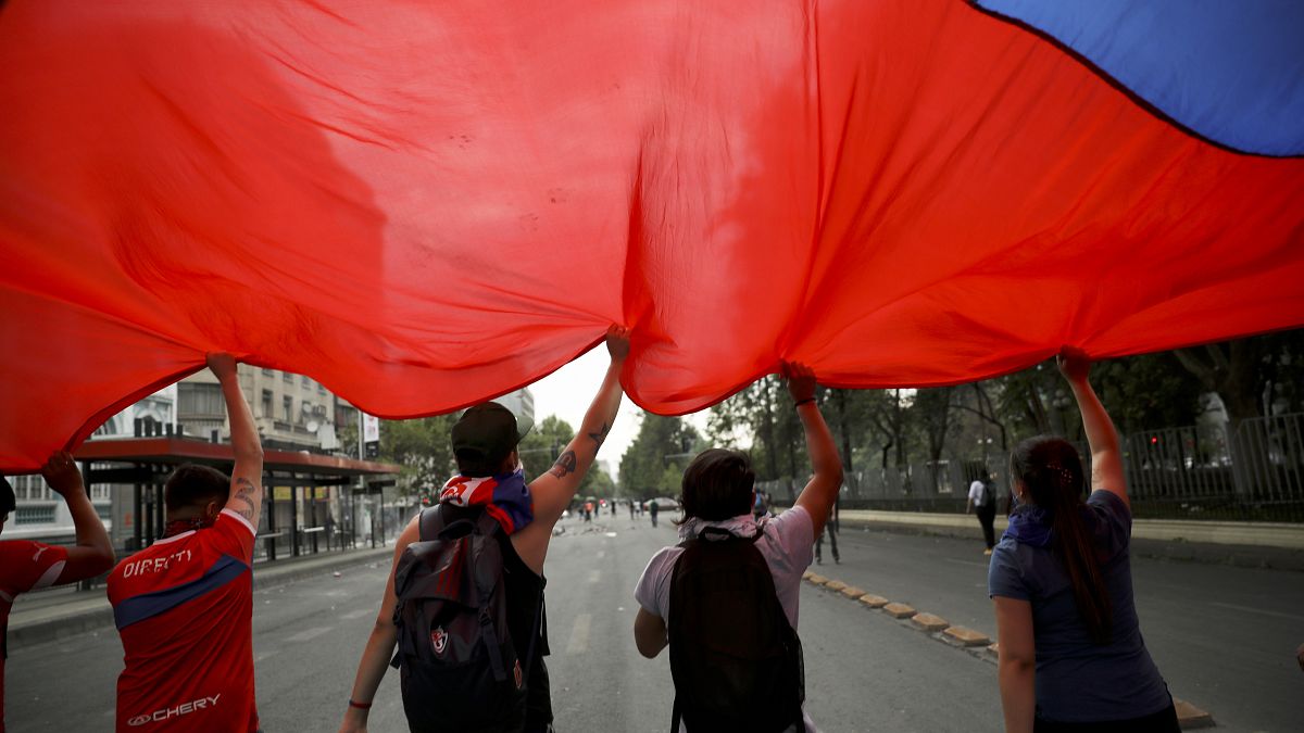 Manifestation au Chili, le 24 octobre 2019