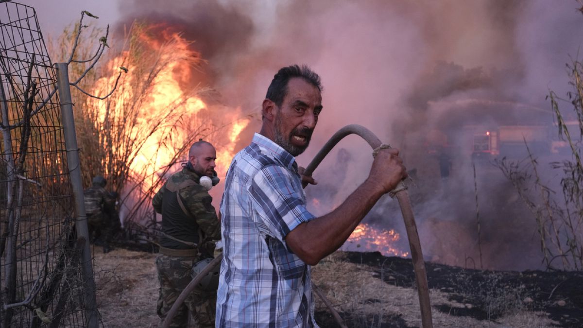 Incendio en Grecia. 