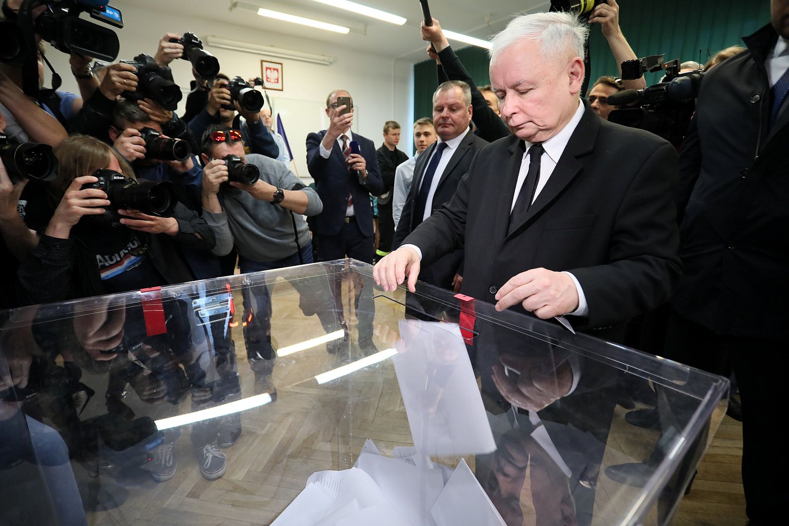 Jaroslaw Kaczynski, leader of the ruling Law and Justice (PiS) party