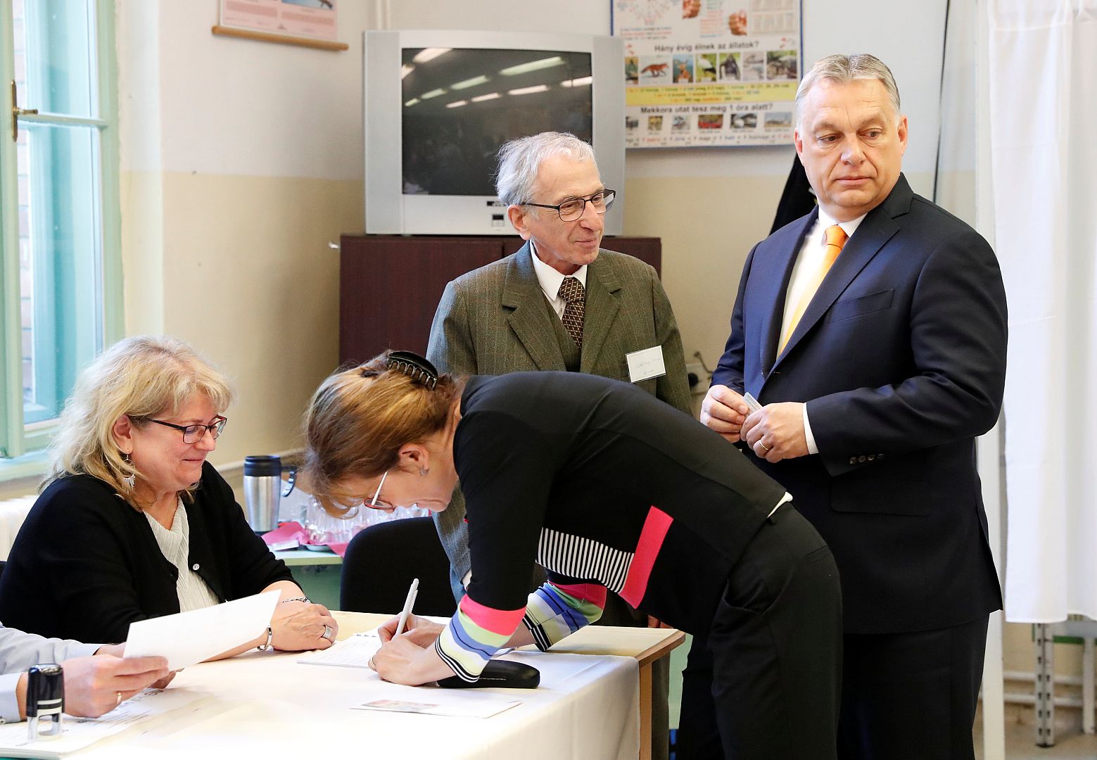Hungarian Prime Minister Viktor Orban and his wife Aniko Levai