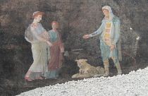 Τοιχογραφία εμπνευσμένη από τον Τρωικό Πόλεμο στην Πομπηία