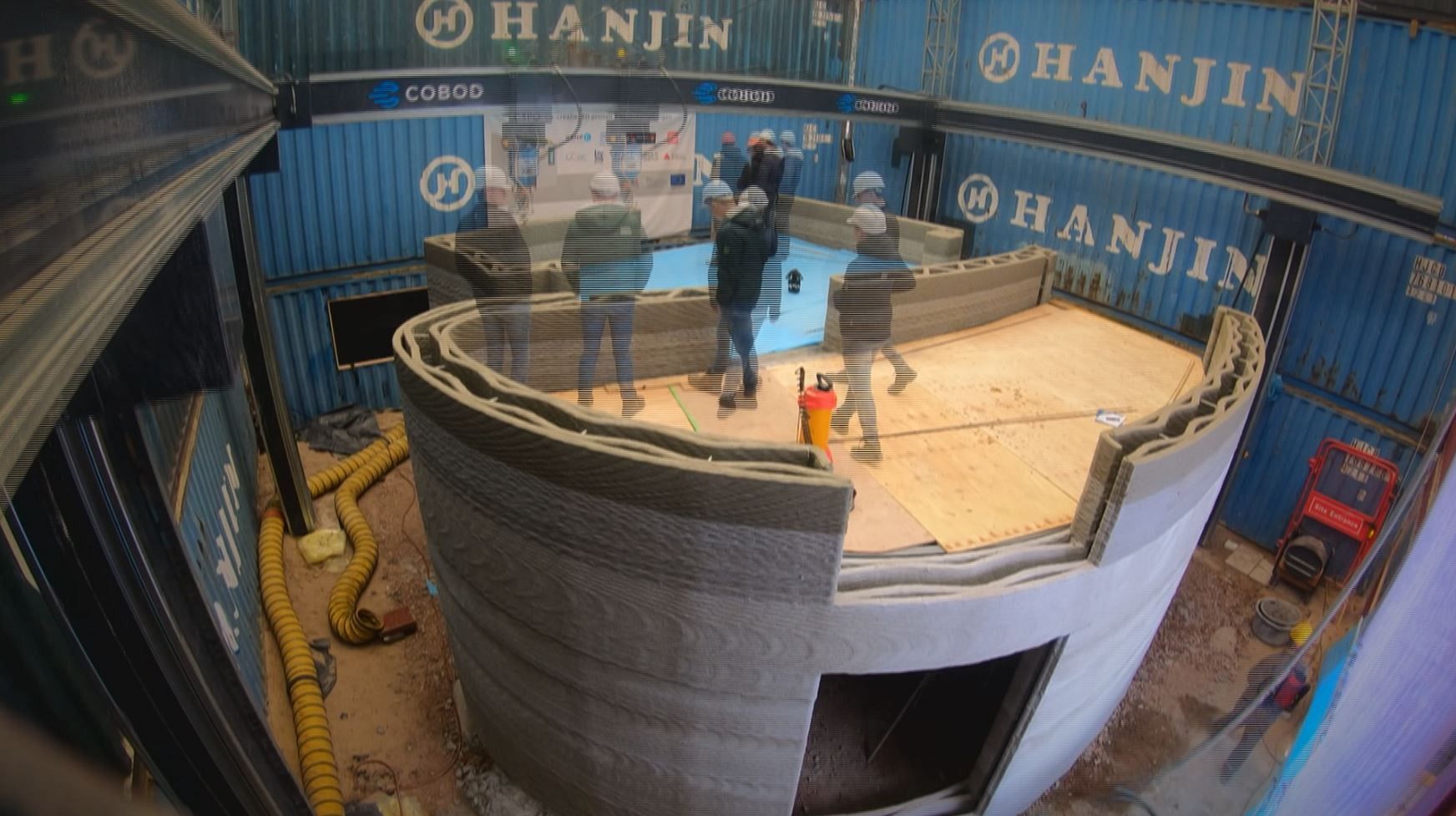 Europe's biggest concrete 3D printer creates the home of tomorrow