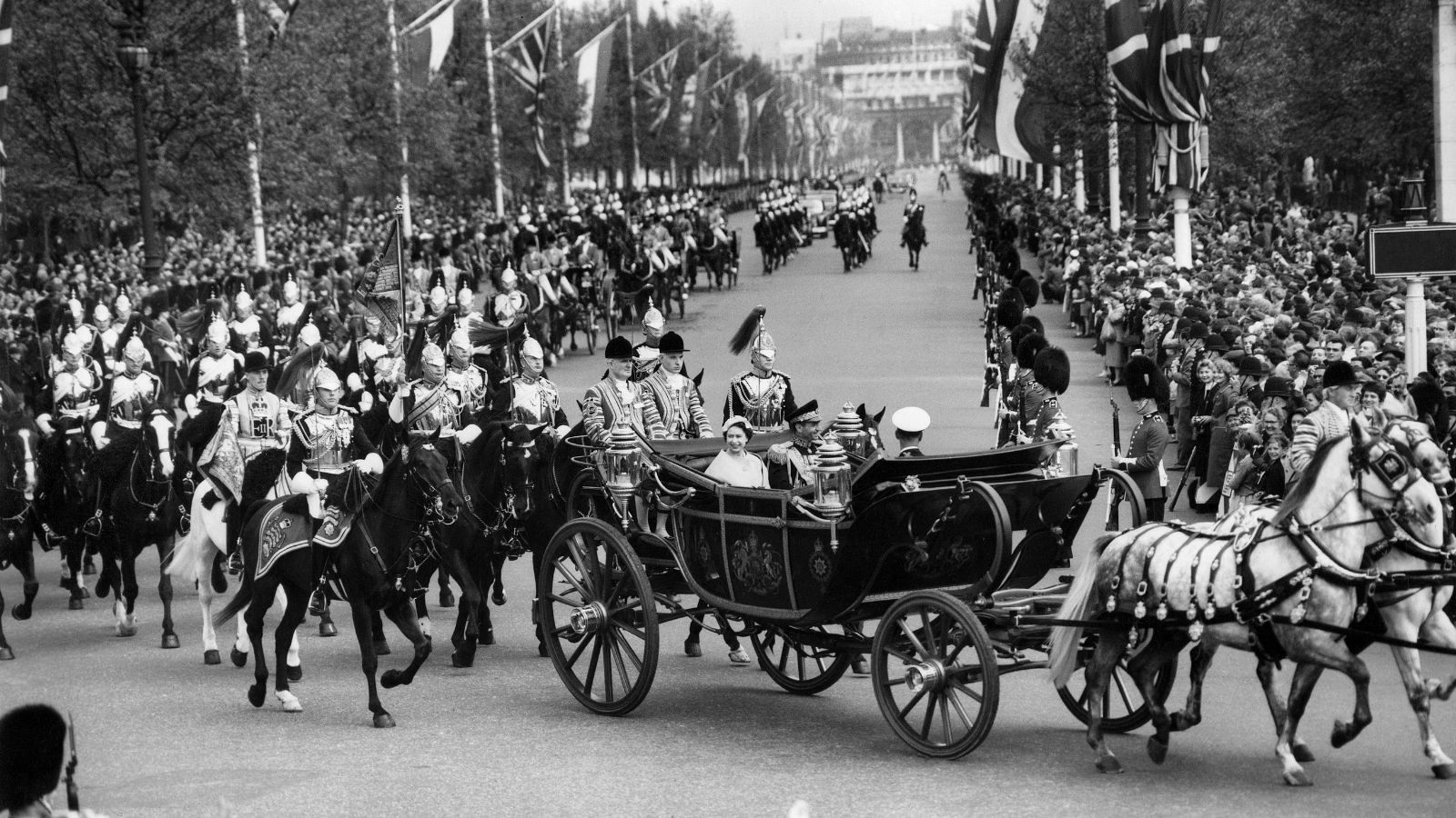 استقبال از شاه ایران در لندن (سال 1959)