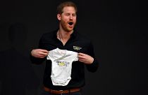 Prince Harry attends the presentation of the Invictus Games The Hague