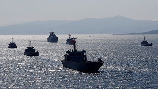 The Blue Homeland naval exercise of turkish army