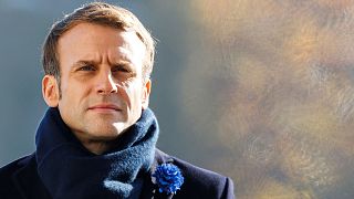 Le président français Emmanuel Macron, lors des cérémonies du 11 novembre 2021 à Paris
