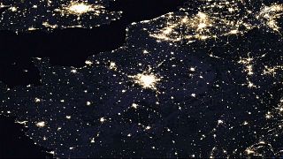 Paris, Londres et Bruxelles vues de l'espace