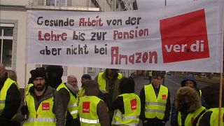 Amazon workers on strike germany