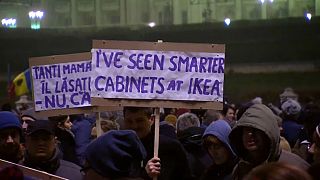 Why did thousands of people protest in Romania?