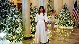 اولین جشن کریسمس برای ملانیا ترامپ در کاخ سفید