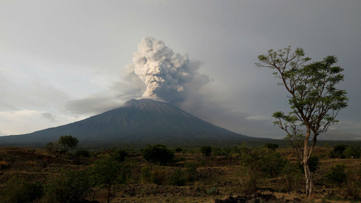 Watch: Timelapse video of Bali’s erupting volcano