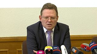 Andreas Hollstein in questo screenshot del video della conferenza stampa
