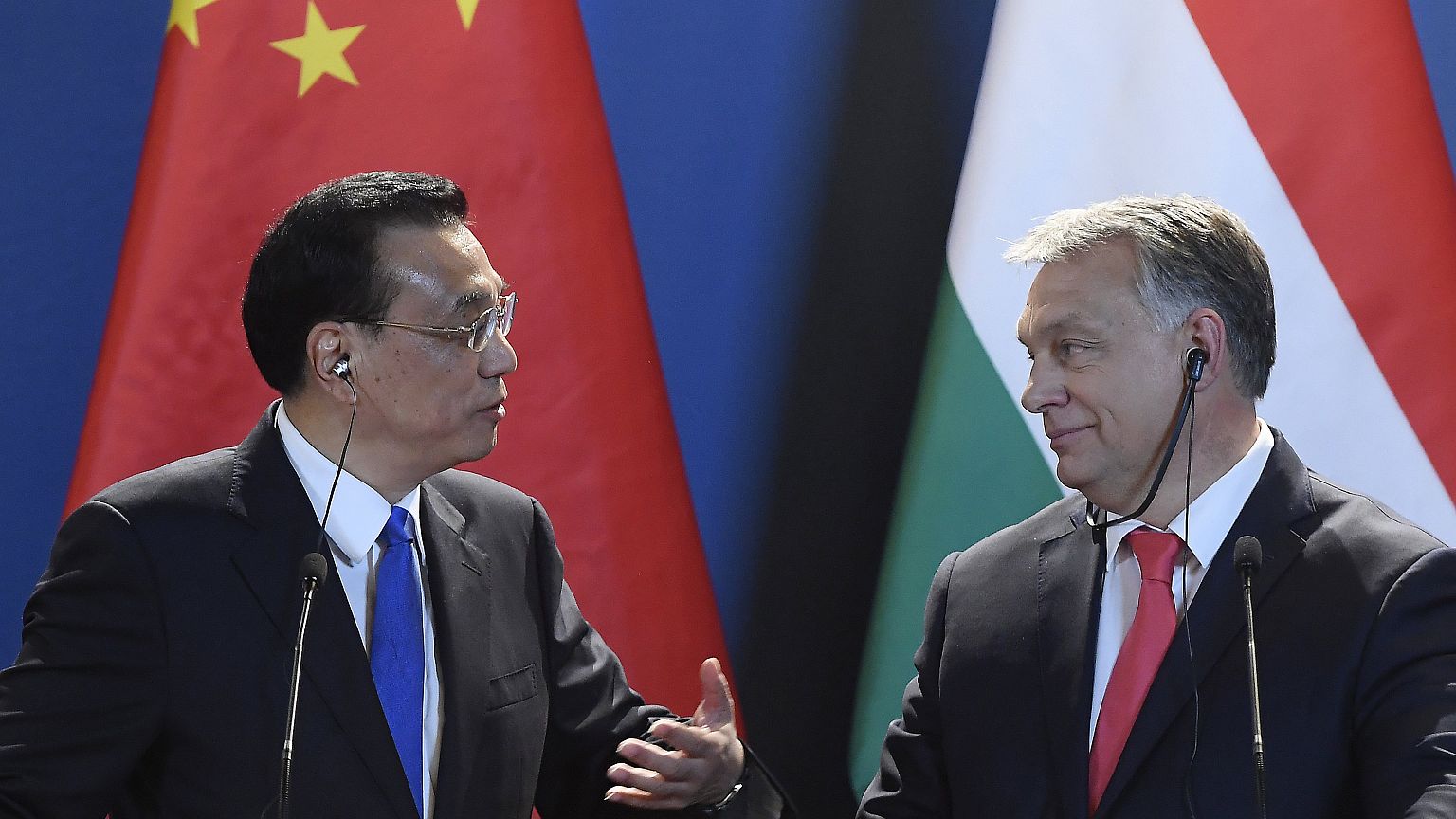 Orbán Viktor miniszterelnök és Li Ko-csiang kínai kormányfő
