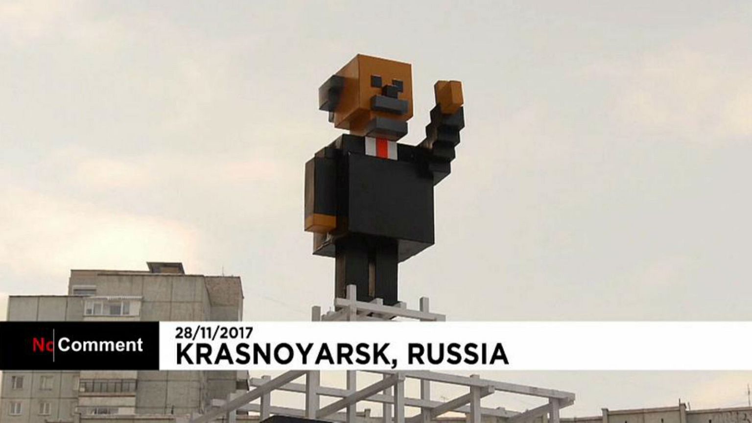 Siberian city erects Minecraft-style Lenin monument 
