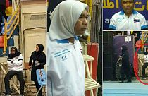Male kabaddi coach wears headscarf to sneak into women's match in Iran