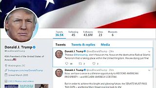 Twitterstorm as Trump hits back at May
