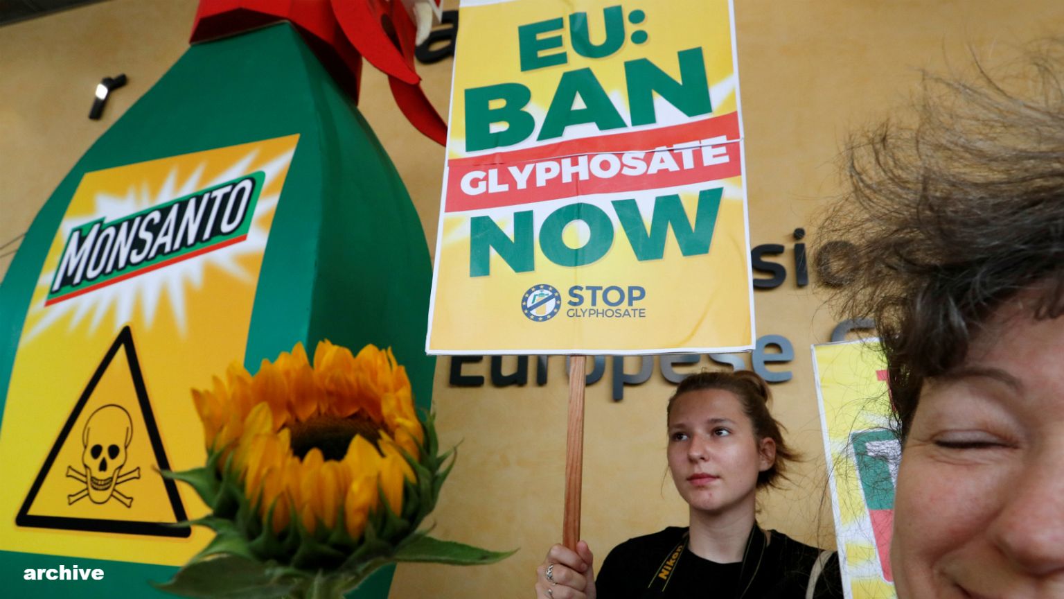 Manifestation contre le glyphosate de Monsanto