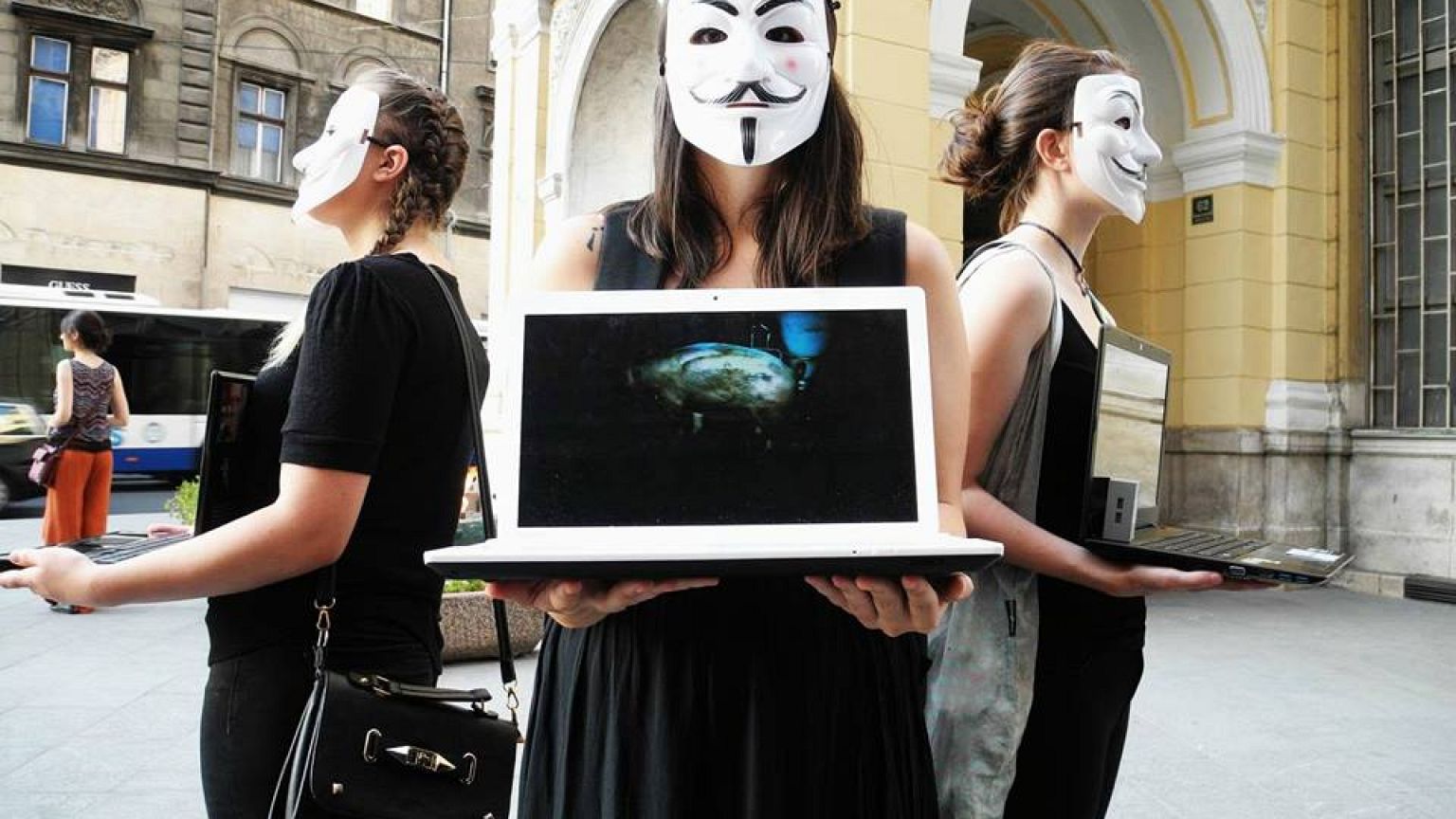 Vegan activists in Sarajevo