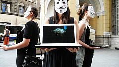 Vegan activists in Sarajevo