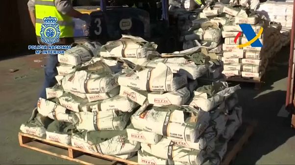 Drogenfund im Hafen von Barcelona Drogenfund im Hafen von Barcelona
