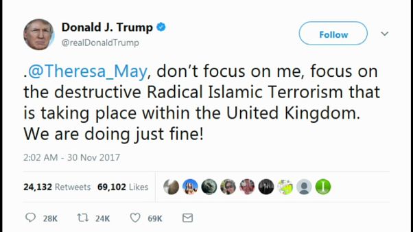 Un tweet incendiaire « à la Trump » Un tweet incendiaire « à la Trump »