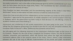 Hungary says critical open letter an "obvious political attack"