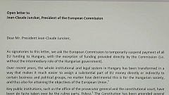 La lettre à l'UE qui fâche Budapest