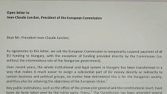 Hungria responde a carta de antigos dirigentes da UE