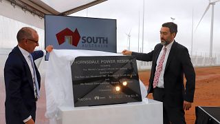 South Australia unveils plaque marking world's largest lithium-ion battery