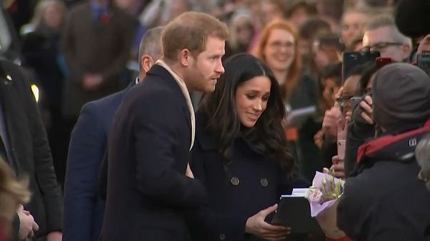 Primer acto oficial de Enrique y Meghan como prometidos Primer acto oficial de Enrique y Meghan como prometidos